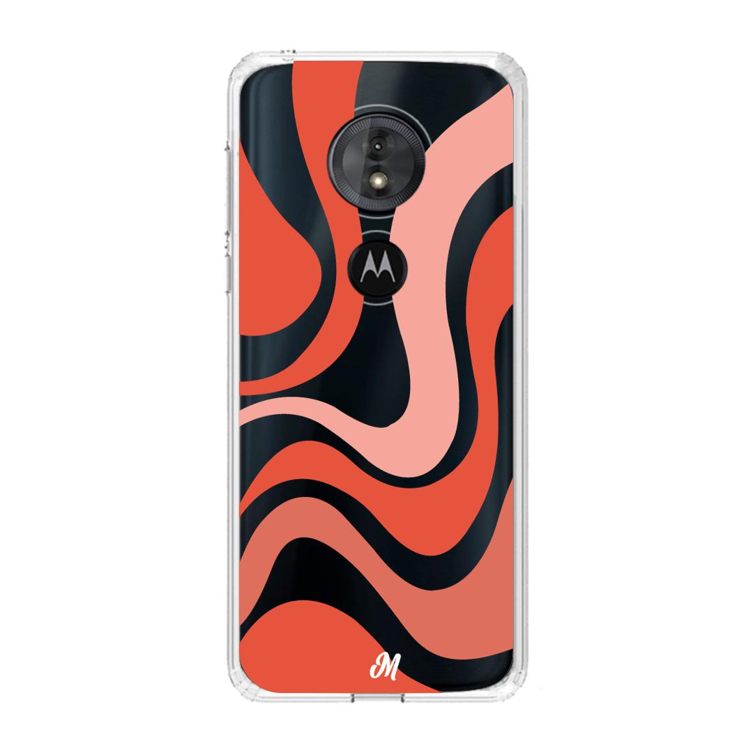 Case para Motorola G6 play Groovy rojo - Mandala Cases