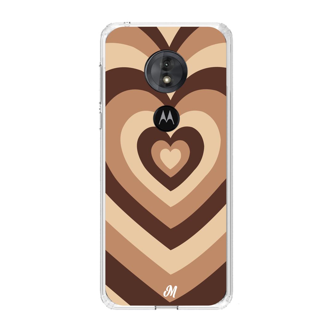 Case para Motorola G6 play Corazón café - Mandala Cases