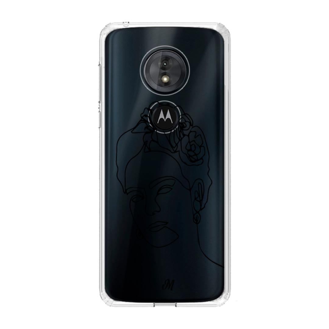 Estuches para Motorola G6 play - Frida Line Art Case  - Mandala Cases