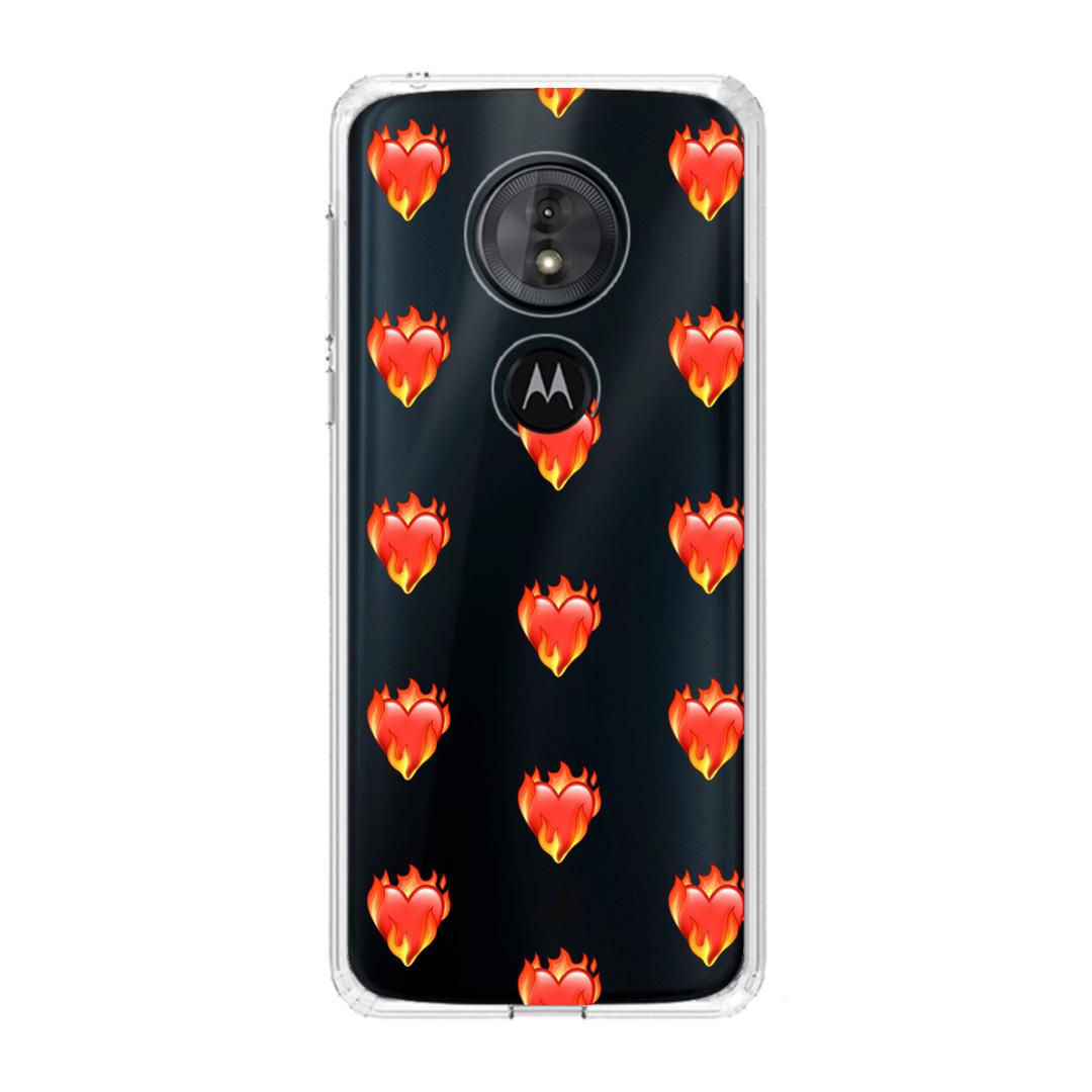Case para Motorola G6 play de Corazón en llamas - Mandala Cases