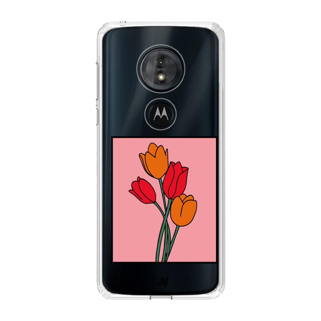 Case para Motorola G6 play Tulipanes de amor - Mandala Cases