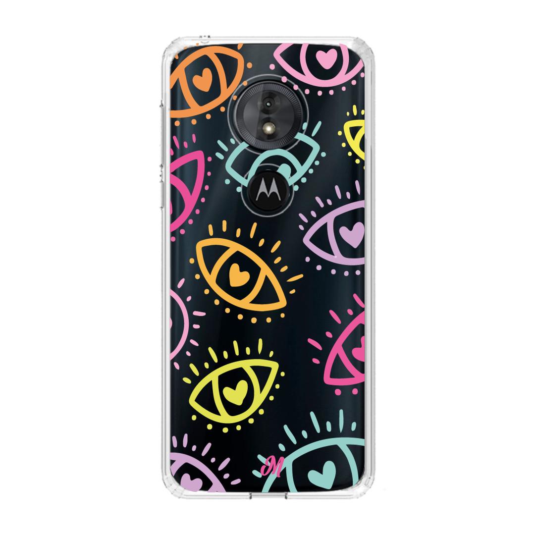 Case para Motorola G6 play Eyes In Love-  - Mandala Cases