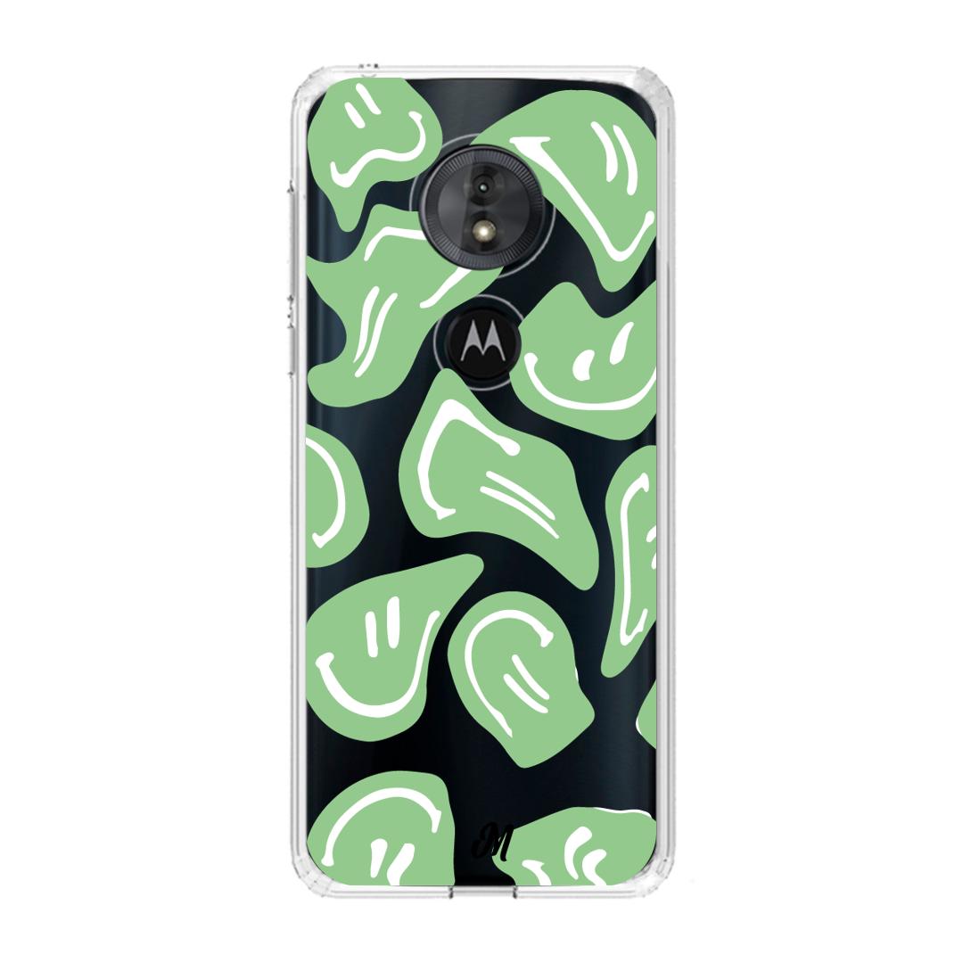 Case para Motorola G6 play Happy Face Verde-  - Mandala Cases