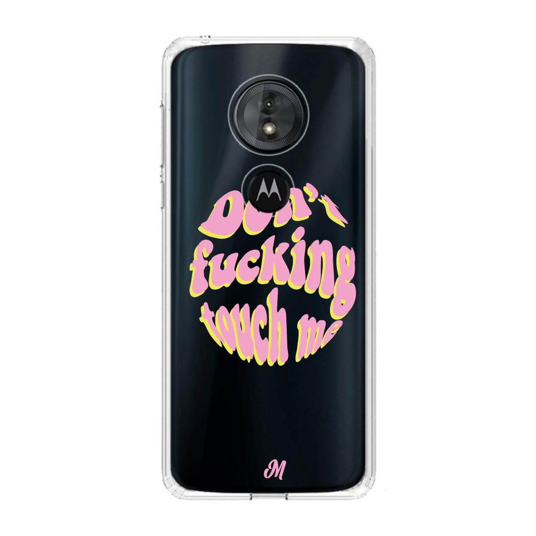 Case para Motorola G6 play Don't fucking touch me rosa - Mandala Cases