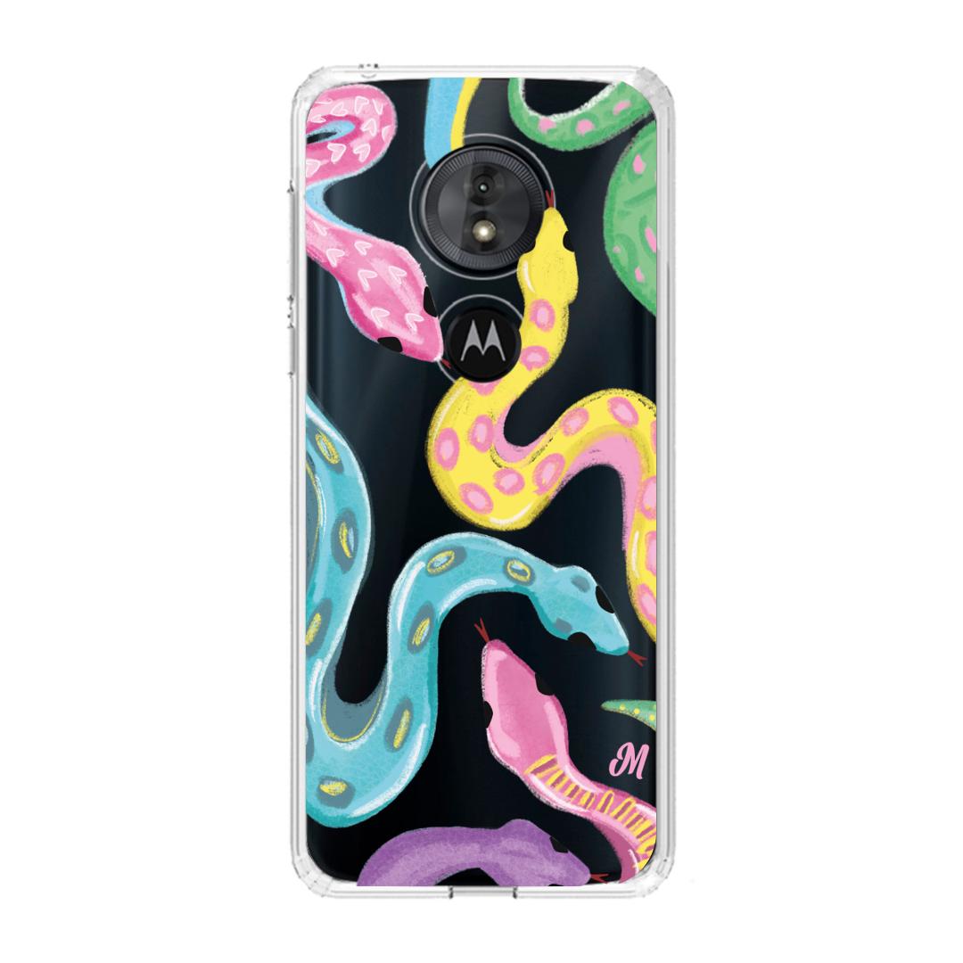 Case para Motorola G6 play Serpientes coloridas - Mandala Cases