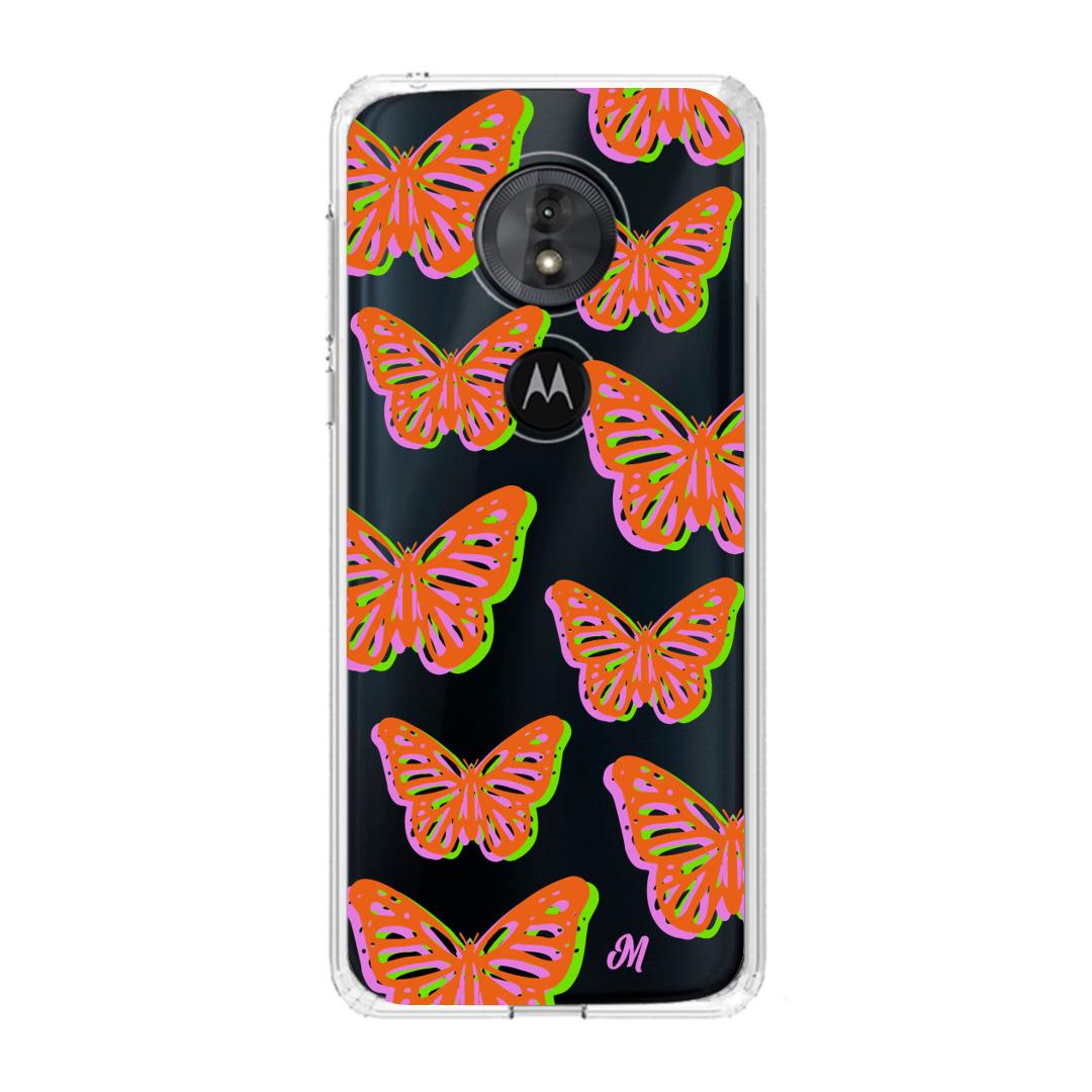 Case para Motorola G6 play Mariposas rojas aesthetic - Mandala Cases