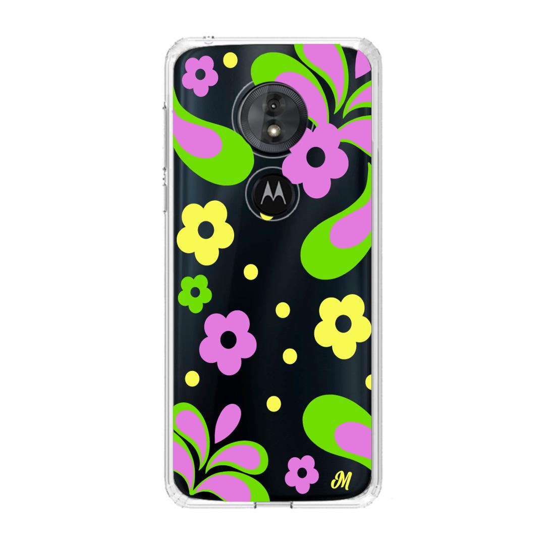 Case para Motorola G6 play Flores moradas aesthetic - Mandala Cases
