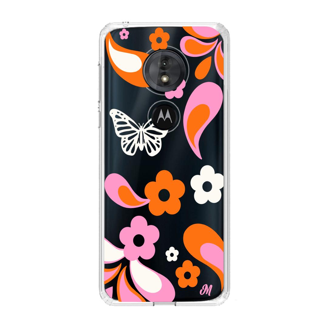 Case para Motorola G6 play Flores rojas aesthetic - Mandala Cases