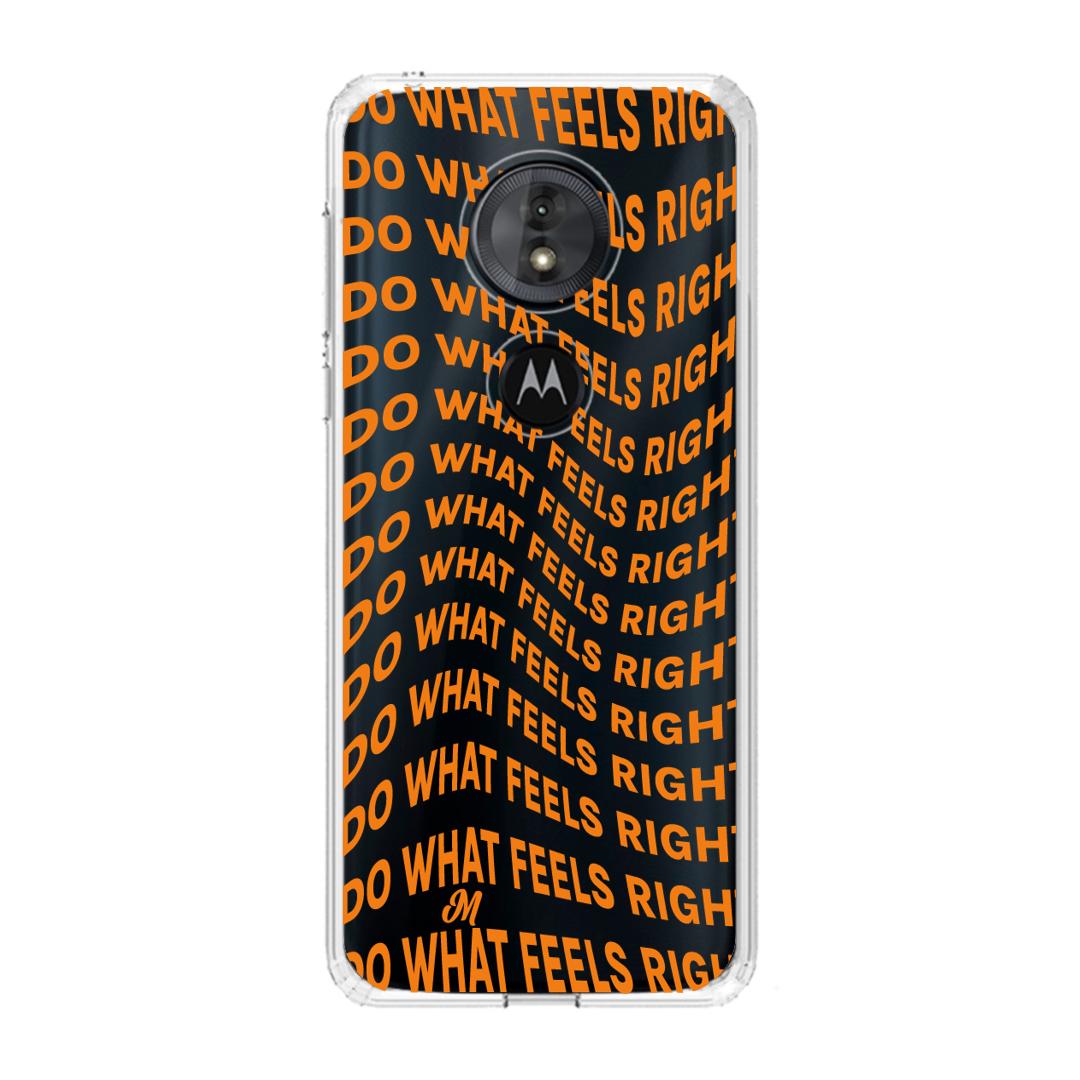 Case para Motorola G6 play Do What Feels Right - Mandala Cases