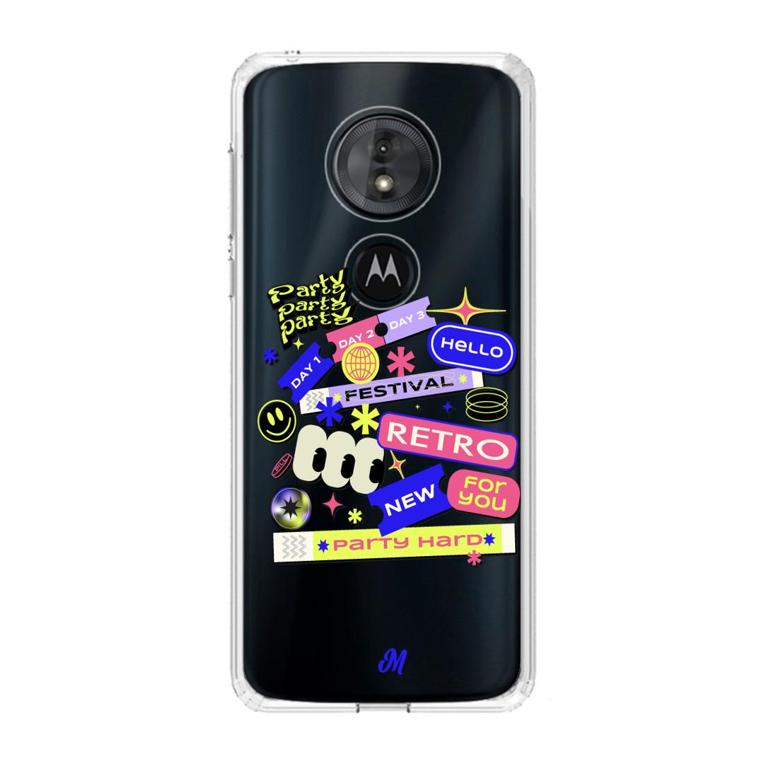 Case para Motorola G6 play FESTIVAL STICKERS - Mandala Cases