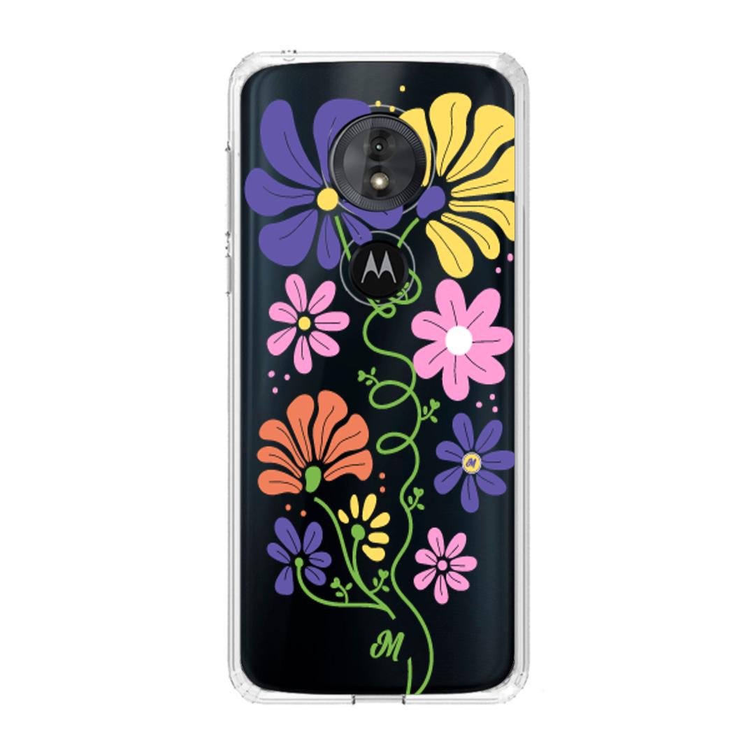 Case para Motorola G6 play Flores abstractas - Mandala Cases