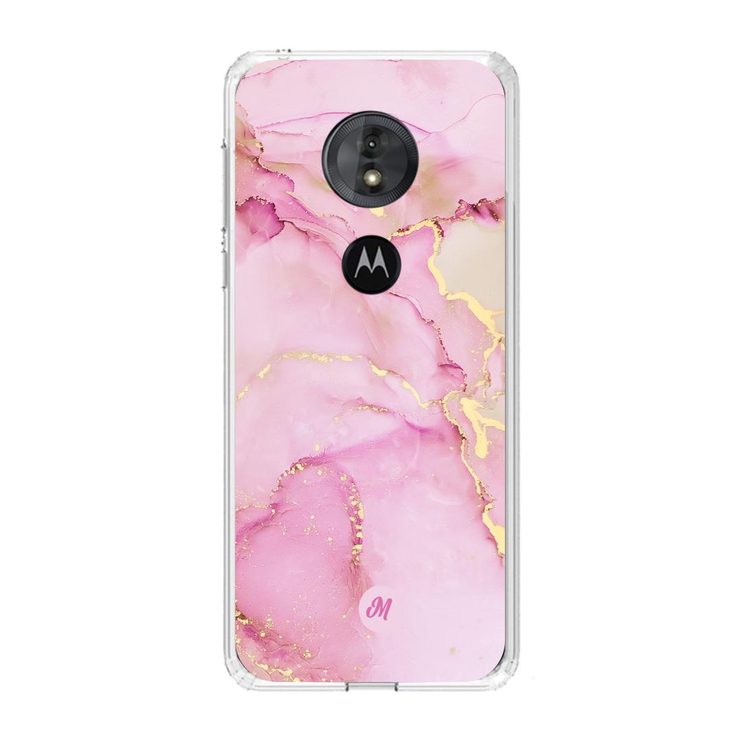 Cases para Motorola G6 play Pink marble - Mandala Cases