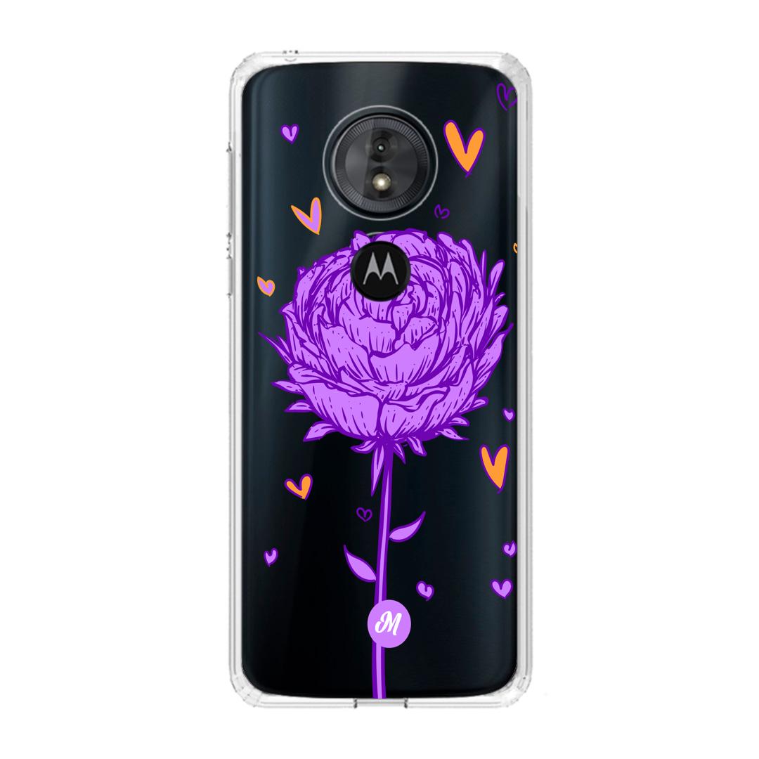 Cases para Motorola G6 play Rosa morada - Mandala Cases