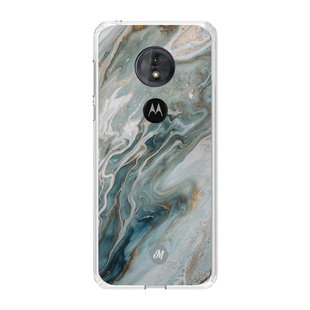 Cases para Motorola G6 play liquid marble gray - Mandala Cases