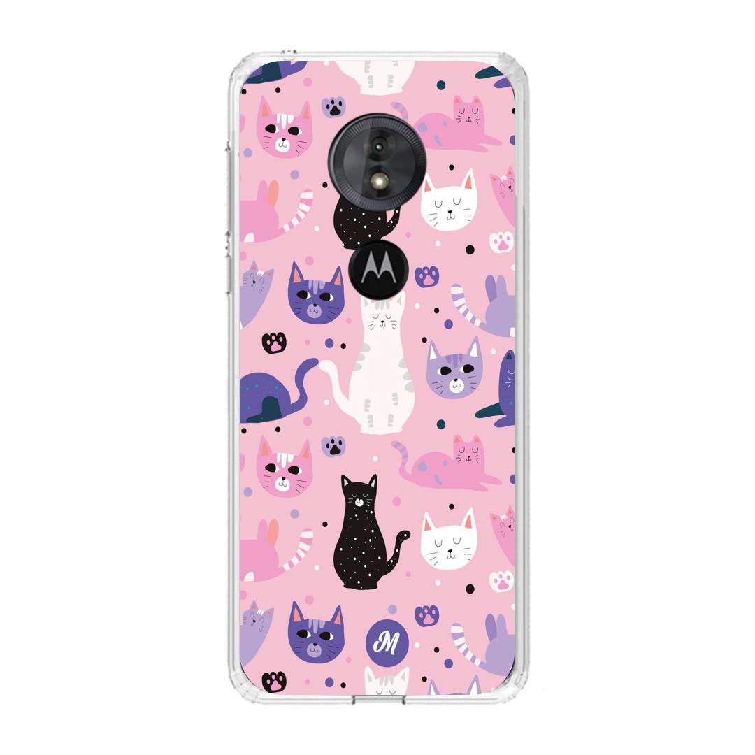 Cases para Motorola G6 play Cat case Remake - Mandala Cases