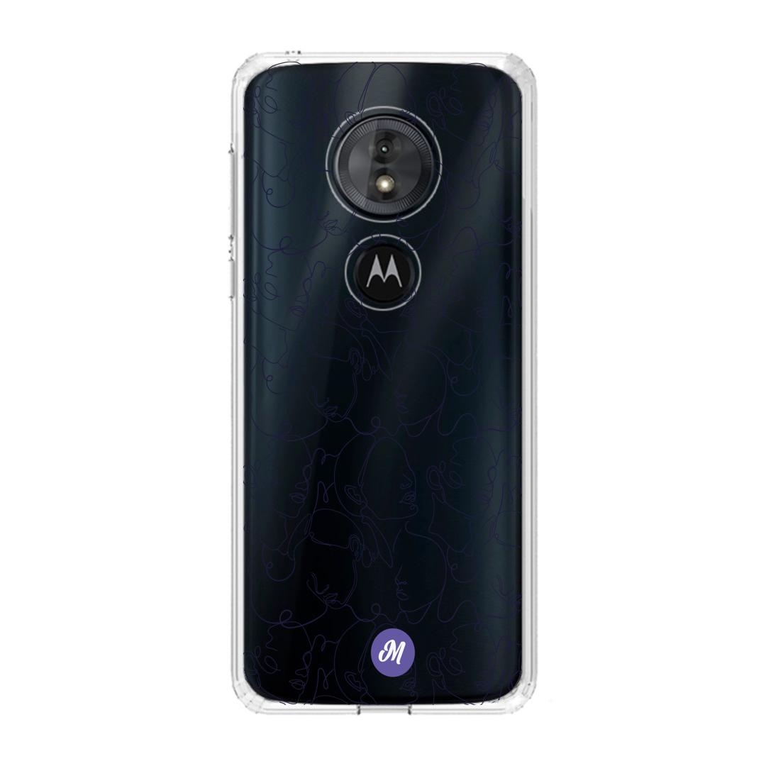 Cases para Motorola G6 play Funda Caras en Líneas Remake - Mandala Cases