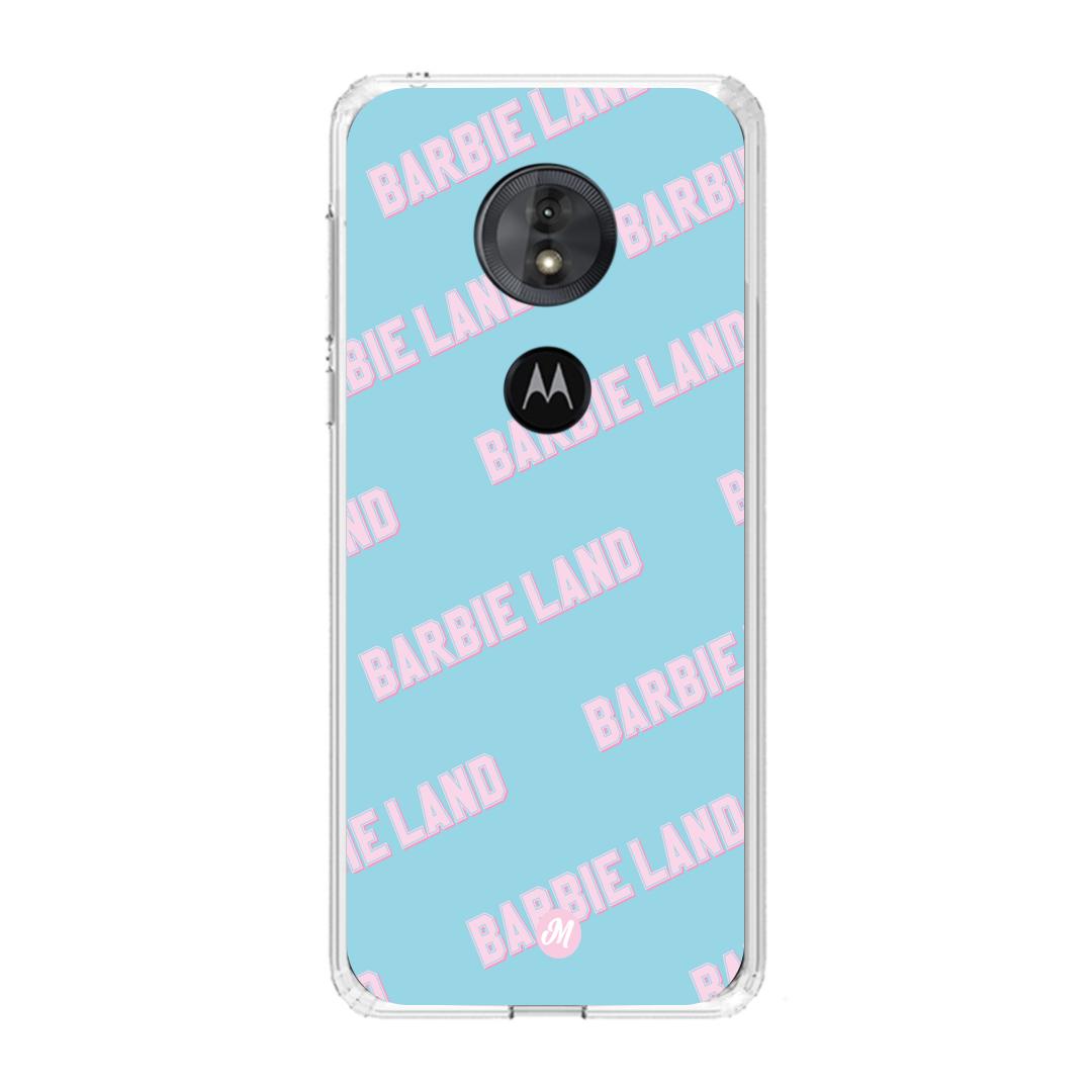 Cases para Motorola G6 play Funda Barbie™ land blue text - Mandala Cases