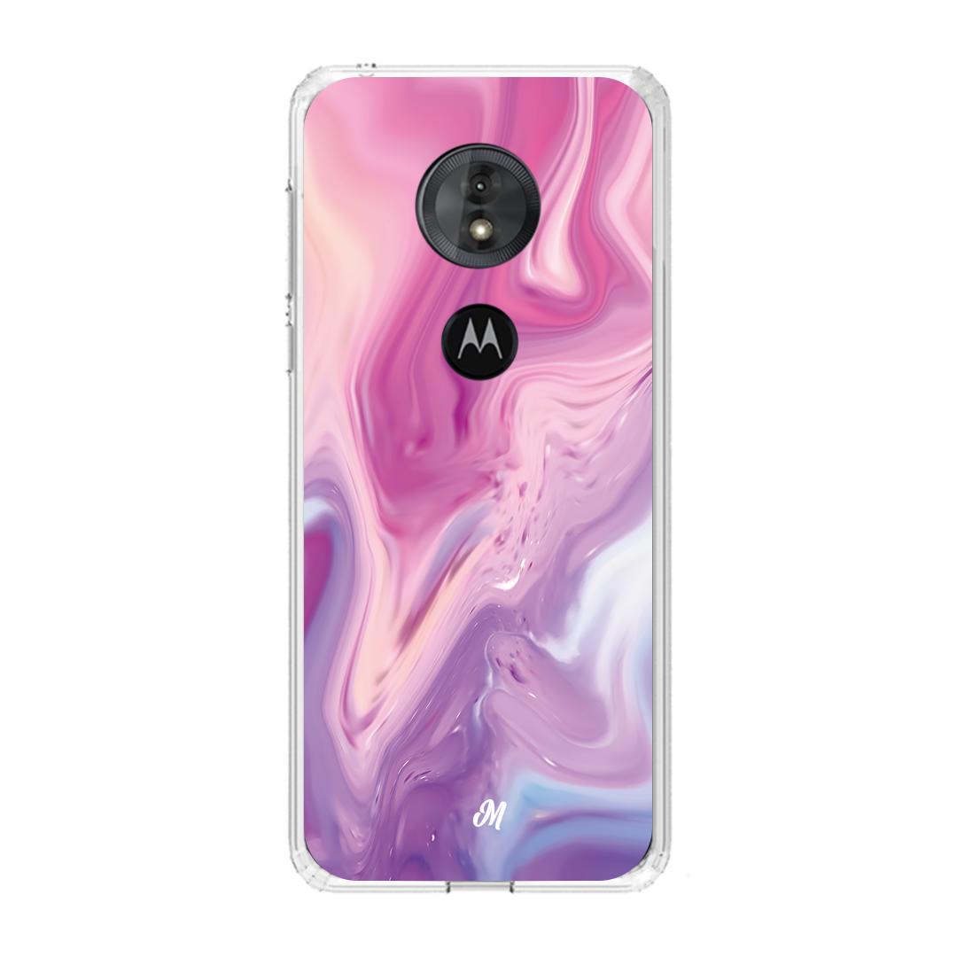 Cases para Motorola G6 play Marmol liquido pink - Mandala Cases
