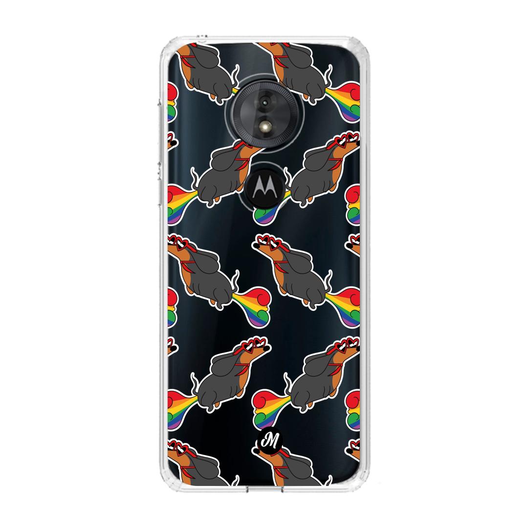 Cases para Motorola G6 play PERRO ARCOÍRIS - Mandala Cases