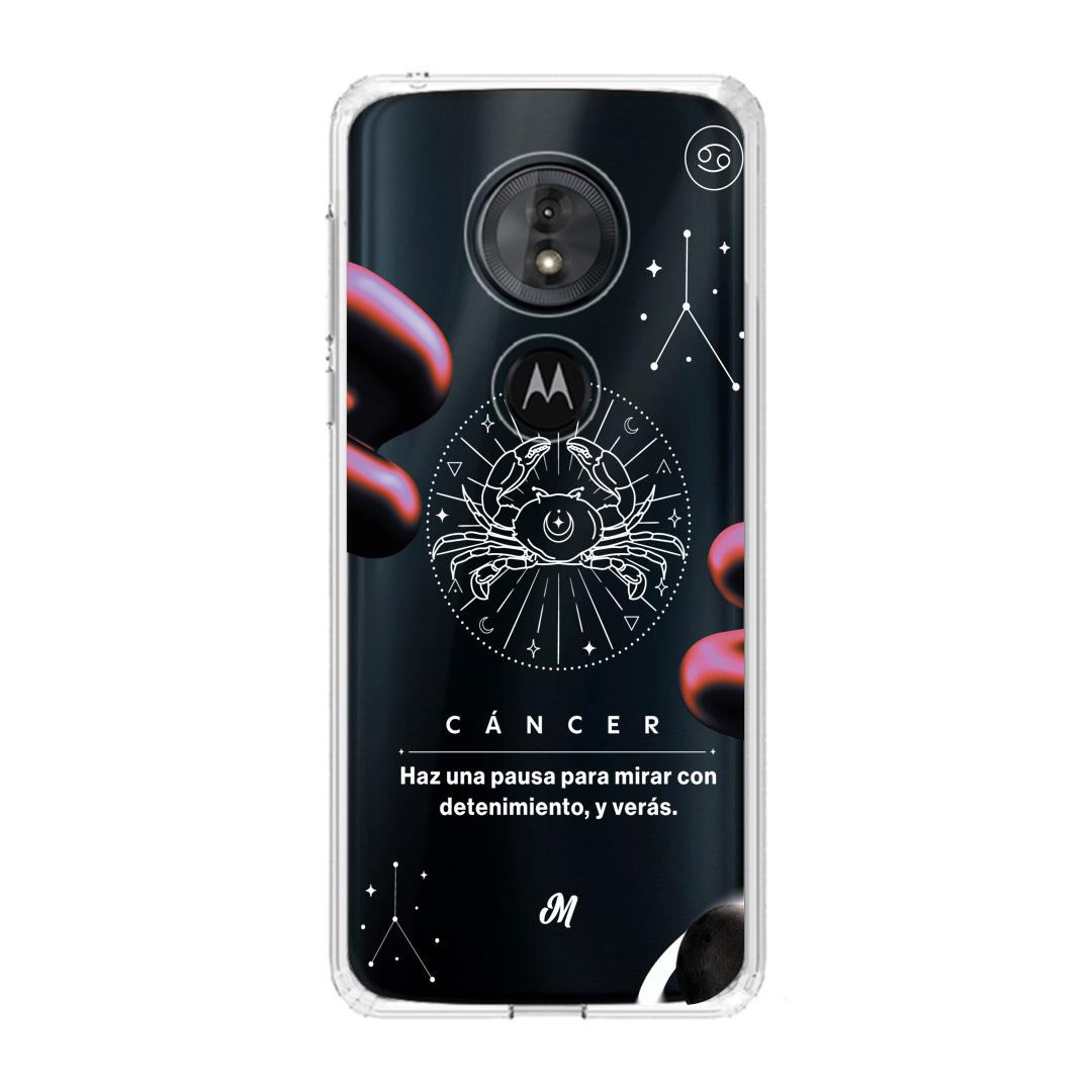 Cases para Motorola G6 play CANCER 24 TRANSPARENTE - Mandala Cases