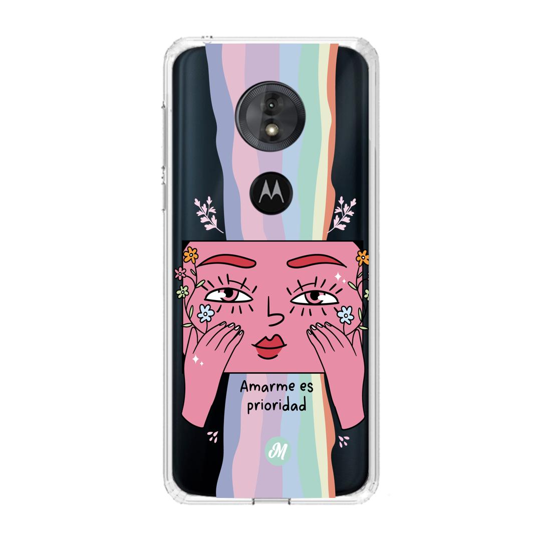 Cases para Motorola G6 play Amarme es prioridad - Mandala Cases