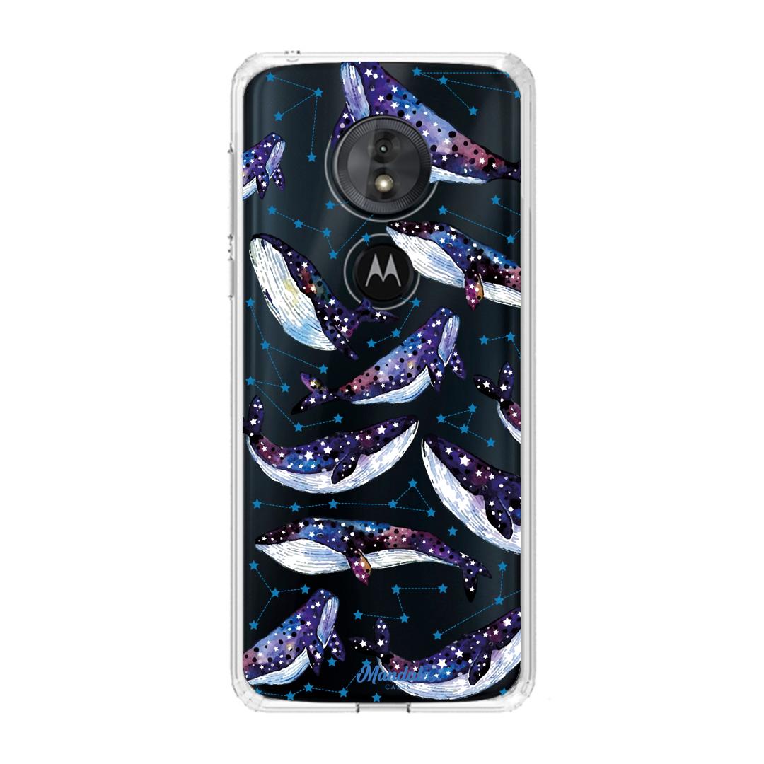 Case para Motorola G6 play Funda Ballenas Espaciales  - Mandala Cases