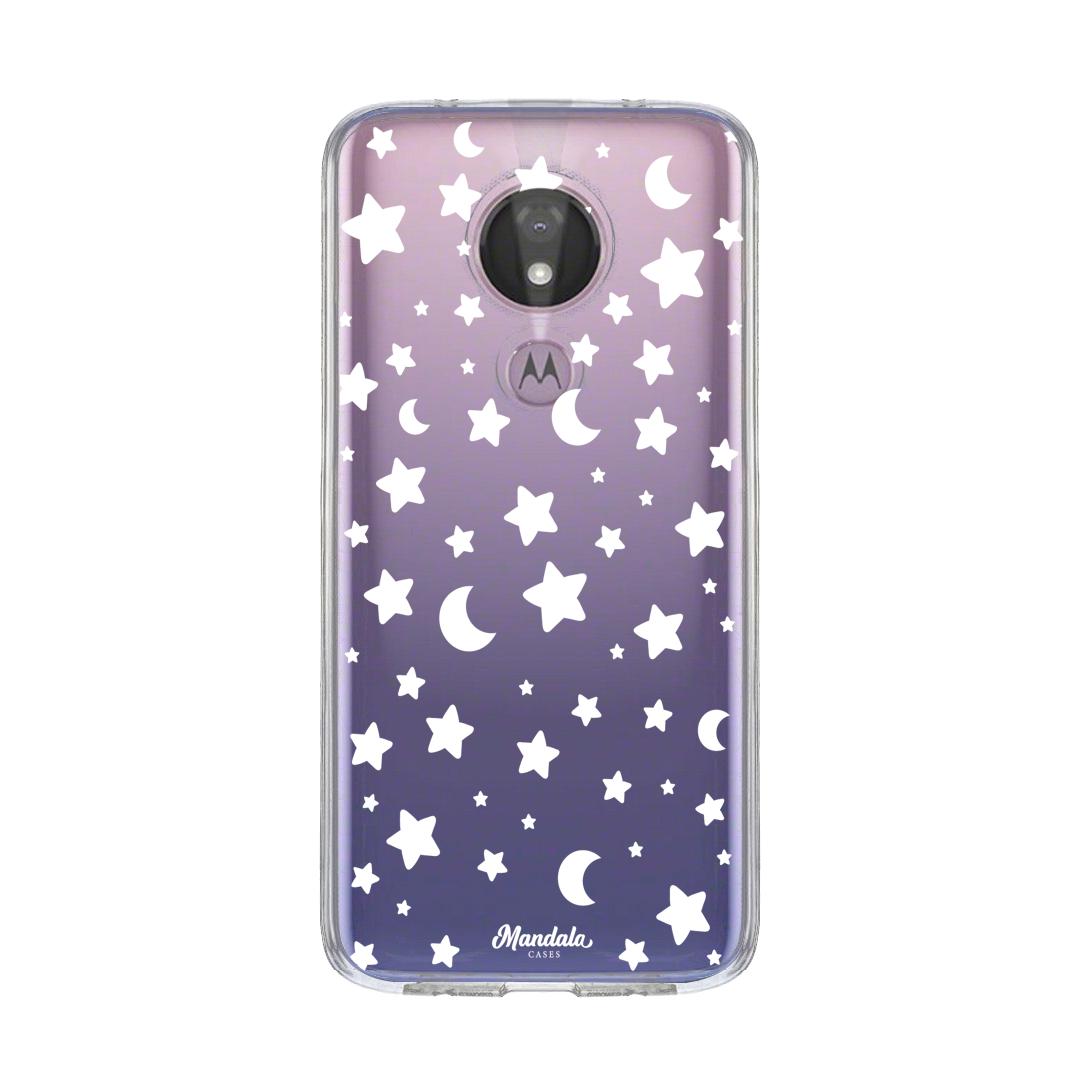 Case para Motorola G7 power Funda Universo Blanco - Mandala Cases