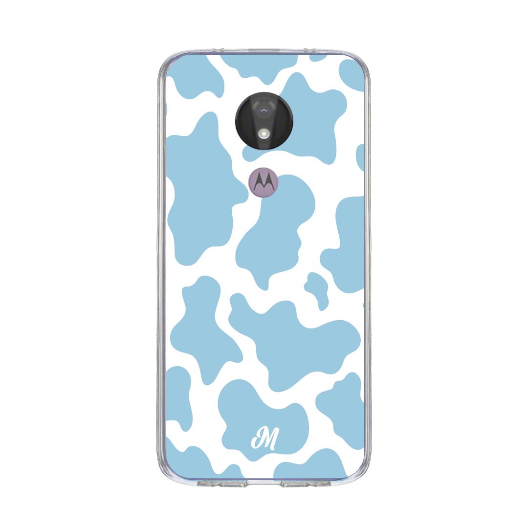 Case para Motorola G7 power Funda Vaca Azu  - Mandala Cases
