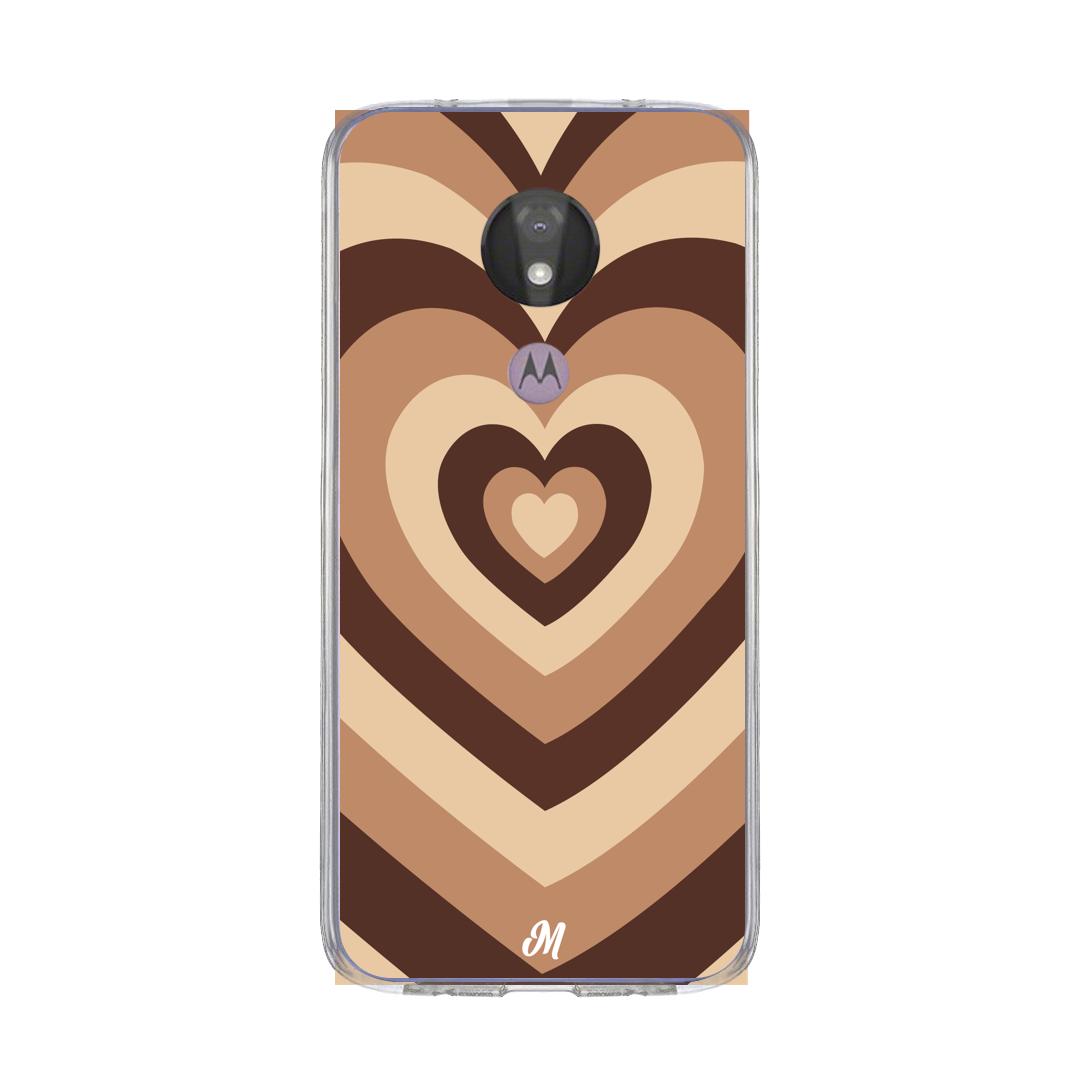 Case para Motorola G7 power Corazón café - Mandala Cases