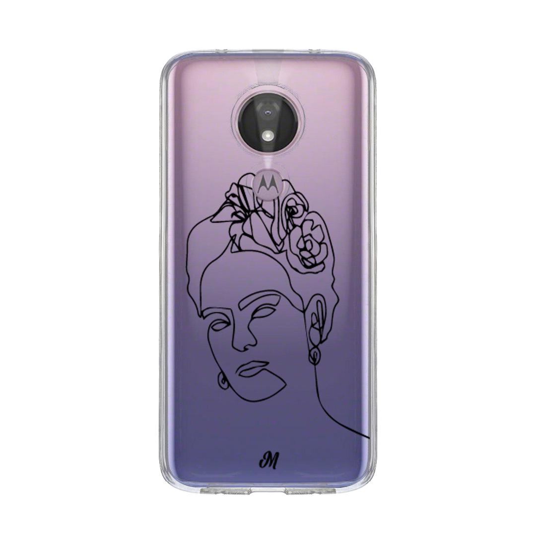 Estuches para Motorola G7 power - Frida Line Art Case  - Mandala Cases