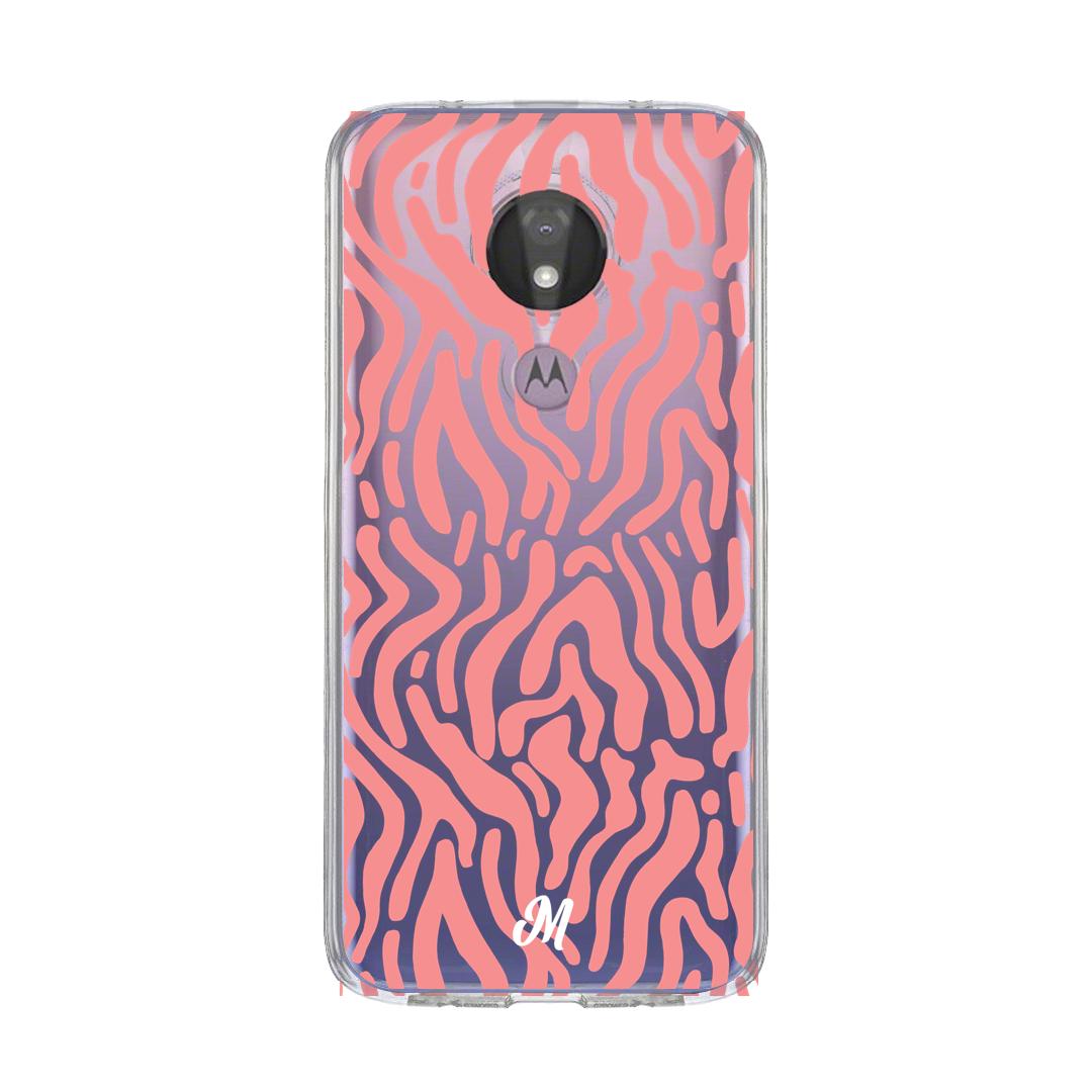 Case para Motorola G7 power Líneas Corales - Mandala Cases