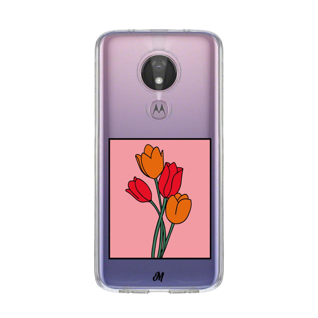 Case para Motorola G7 power Tulipanes de amor - Mandala Cases