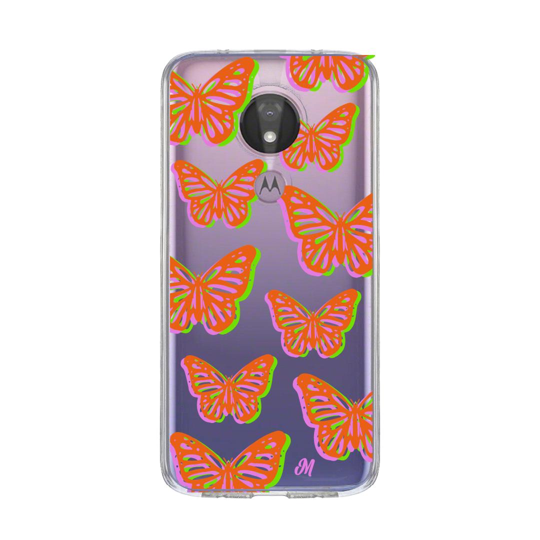 Case para Motorola G7 power Mariposas rojas aesthetic - Mandala Cases