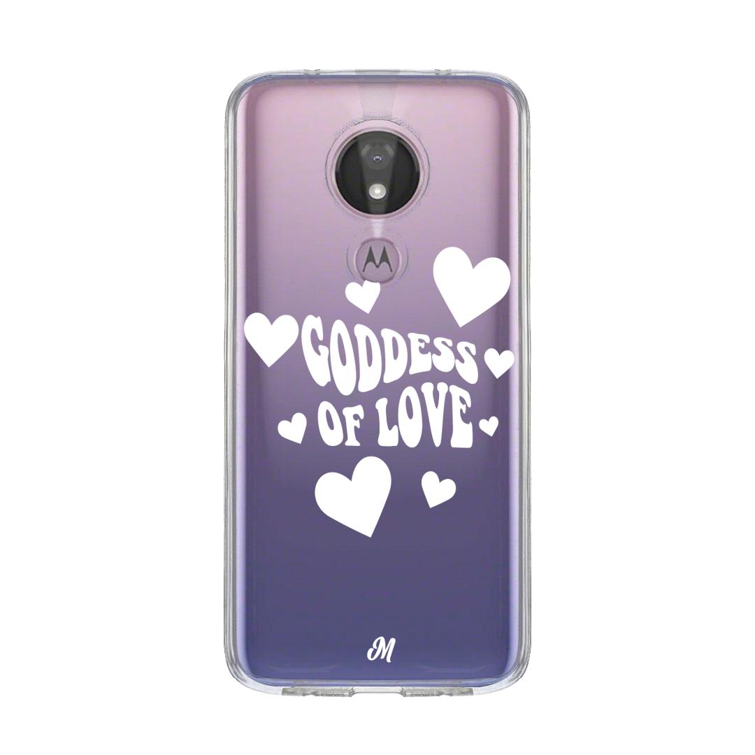 Case para Motorola G7 power Goddess of love blanco - Mandala Cases