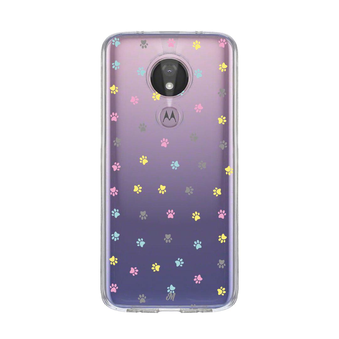 Case para Motorola G7 power Huellitas coloridas - Mandala Cases