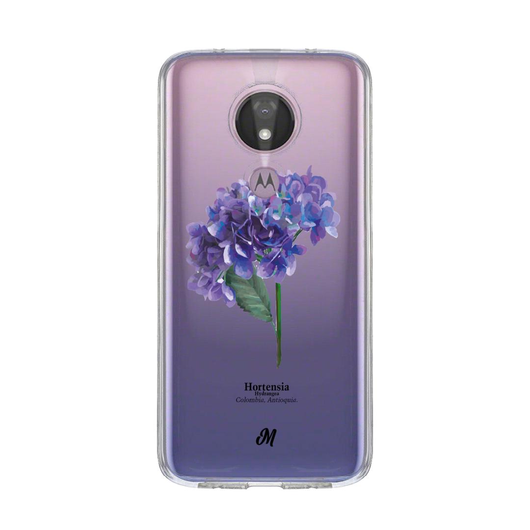 Case para Motorola G7 power Hortensia lila - Mandala Cases