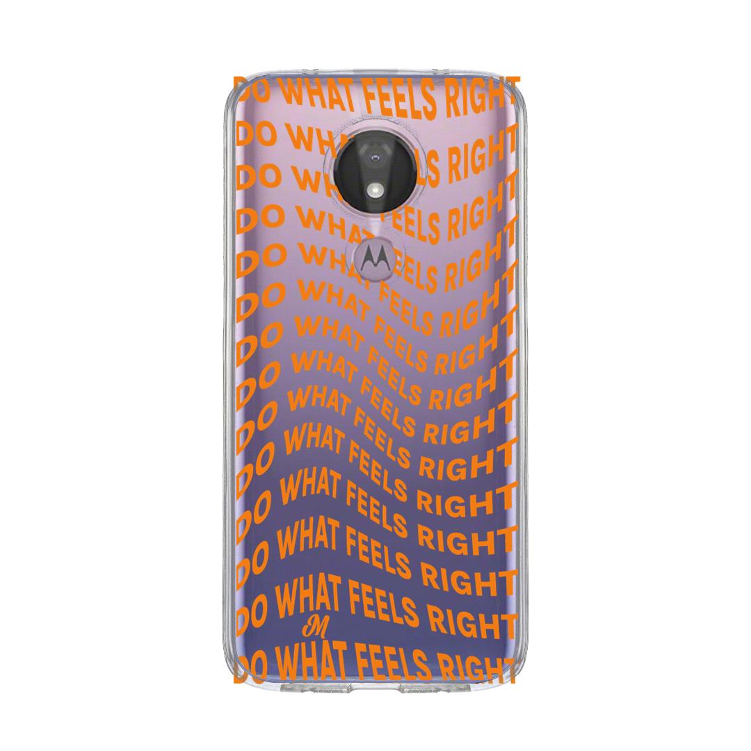 Case para Motorola G7 power Do What Feels Right - Mandala Cases