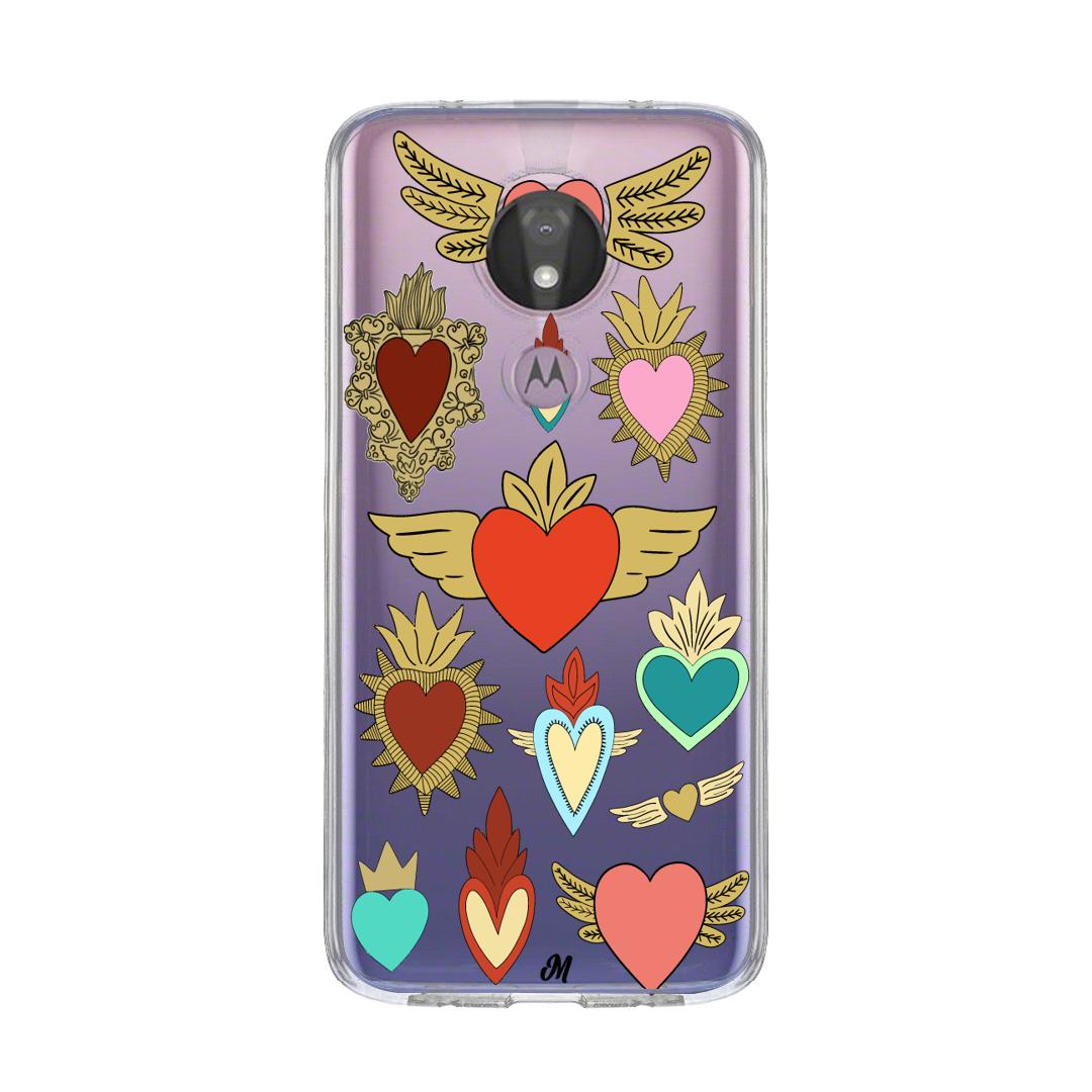 Case para Motorola G7 power corazon angel - Mandala Cases