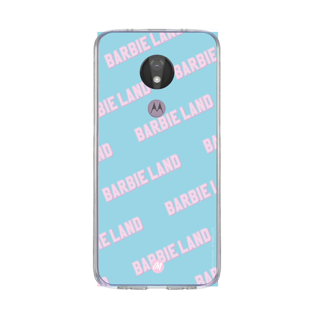 Cases para Motorola G7 power Funda Barbie™ land blue text - Mandala Cases