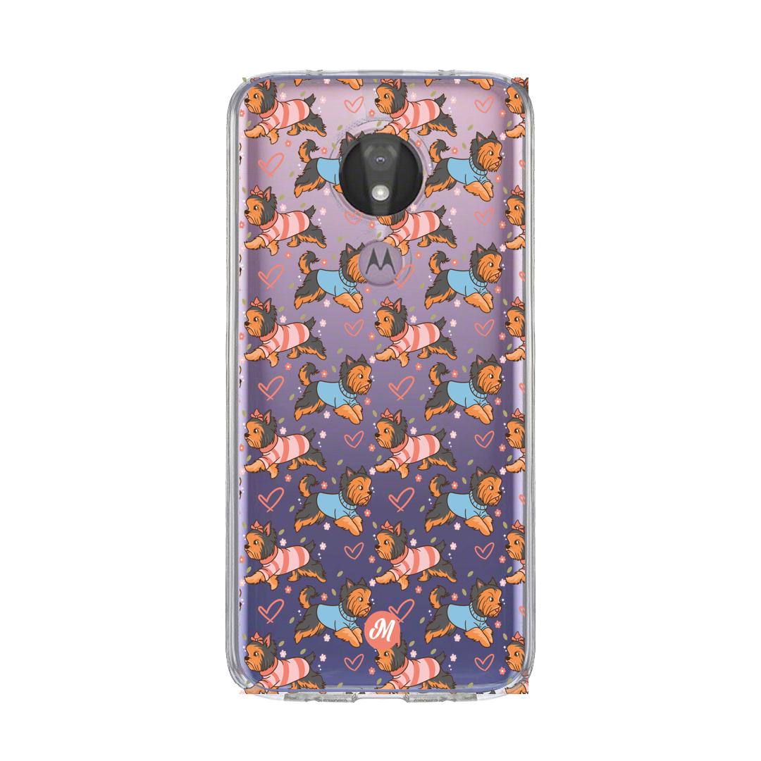 Cases para Motorola G7 power Yorkshire enamorado - Mandala Cases