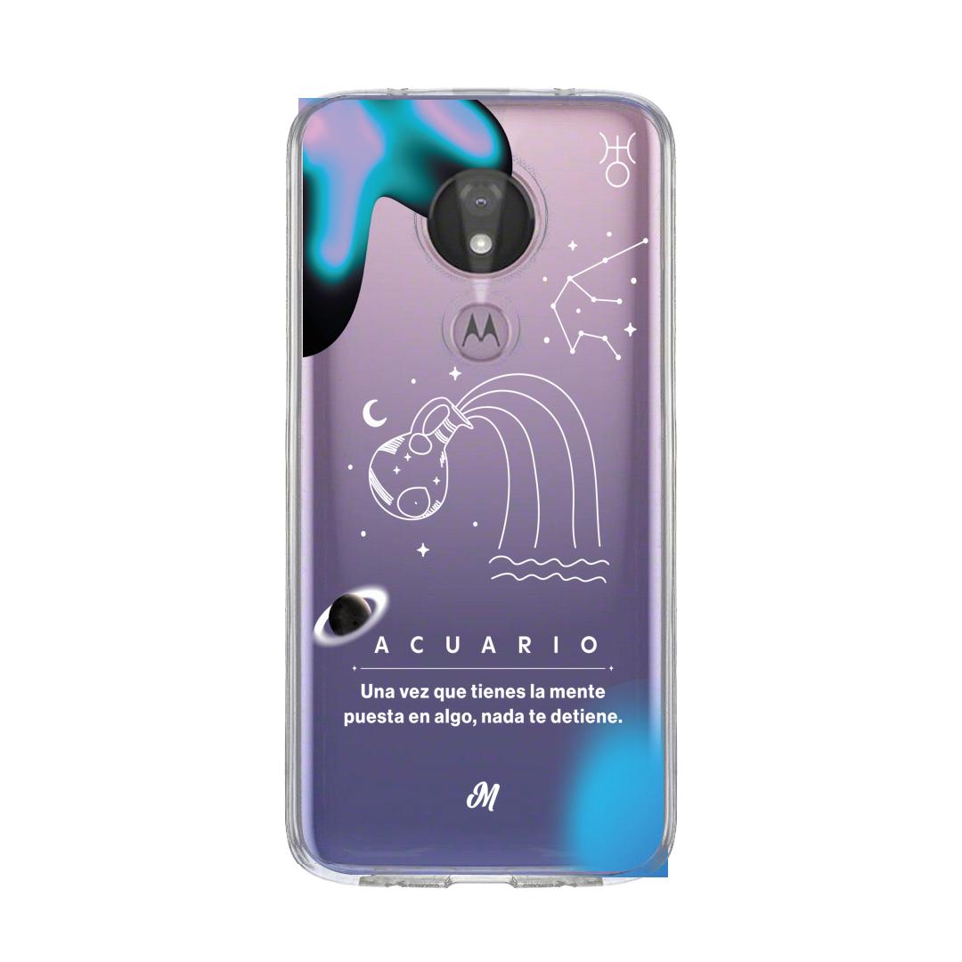 Cases para Motorola G7 power ACUARIO 24 TRANSPARENTE - Mandala Cases