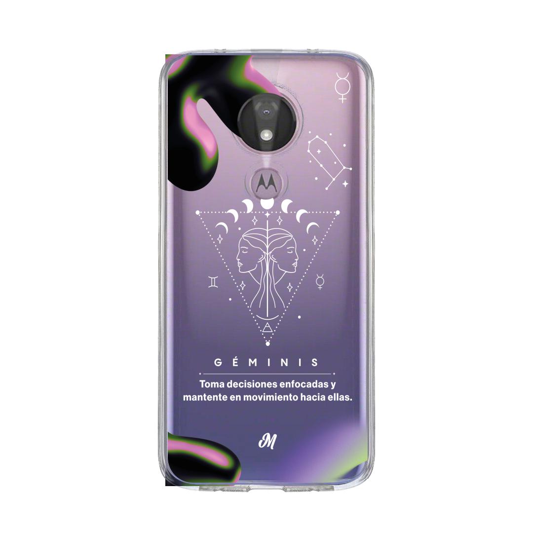 Cases para Motorola G7 power GÉMINIS 24 TRANSPARENTE - Mandala Cases