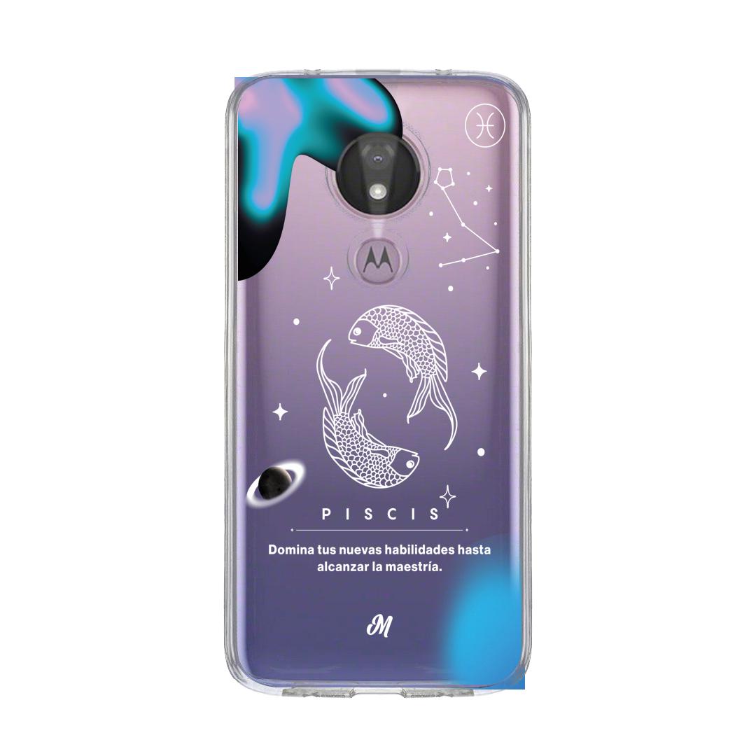 Cases para Motorola G7 power PISCIS 24 TRANSPARENTE - Mandala Cases