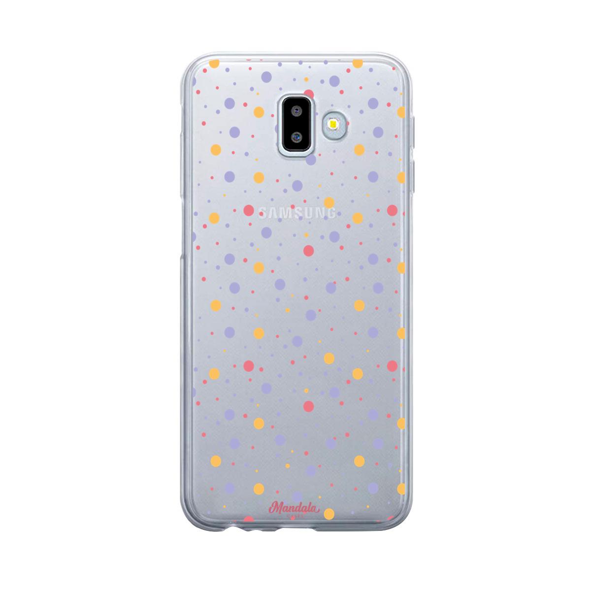 Case para Samsung J6 Plus puntos de coloridos-  - Mandala Cases