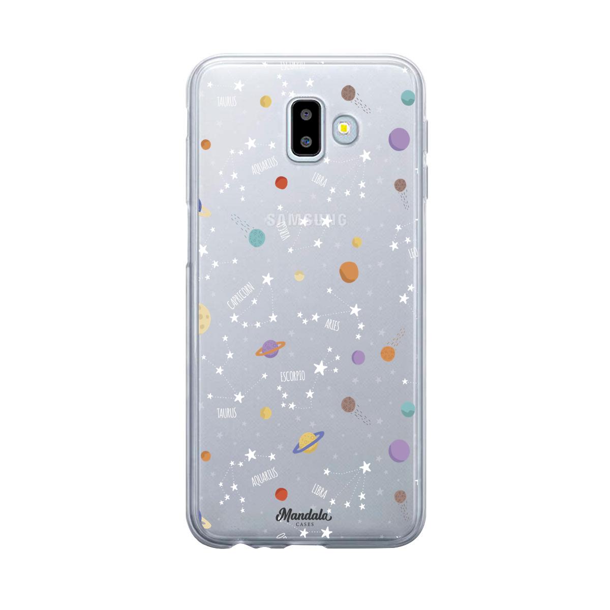 Case para Samsung J6 Plus Funda Pequeños Planetas  - Mandala Cases