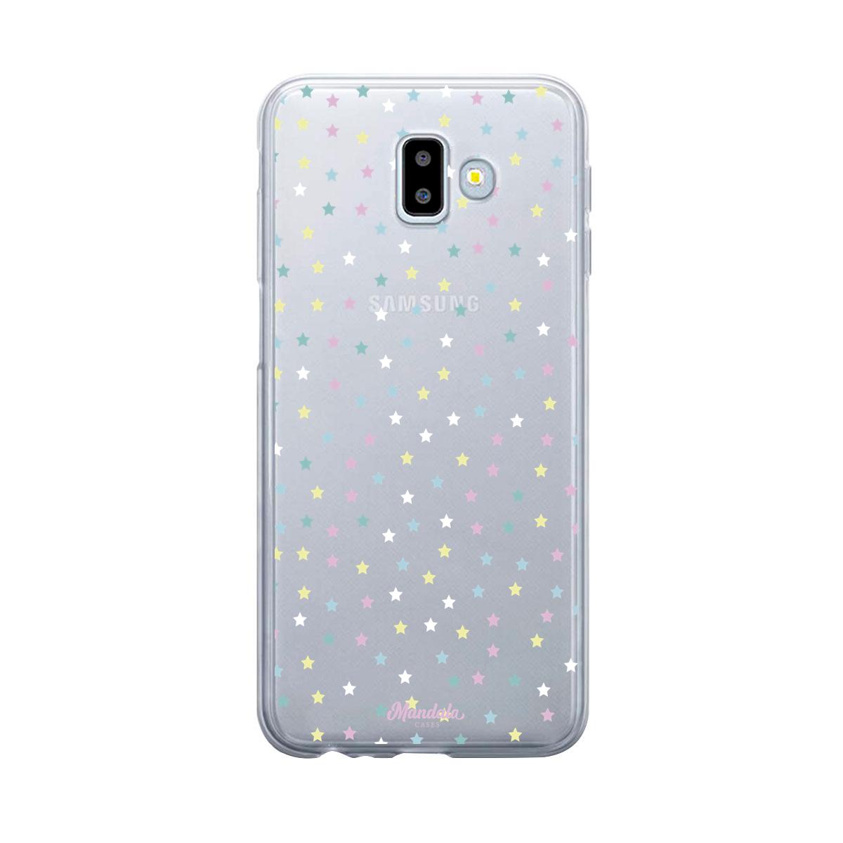 Case para Samsung J6 Plus Funda Estrellas Blancas  - Mandala Cases