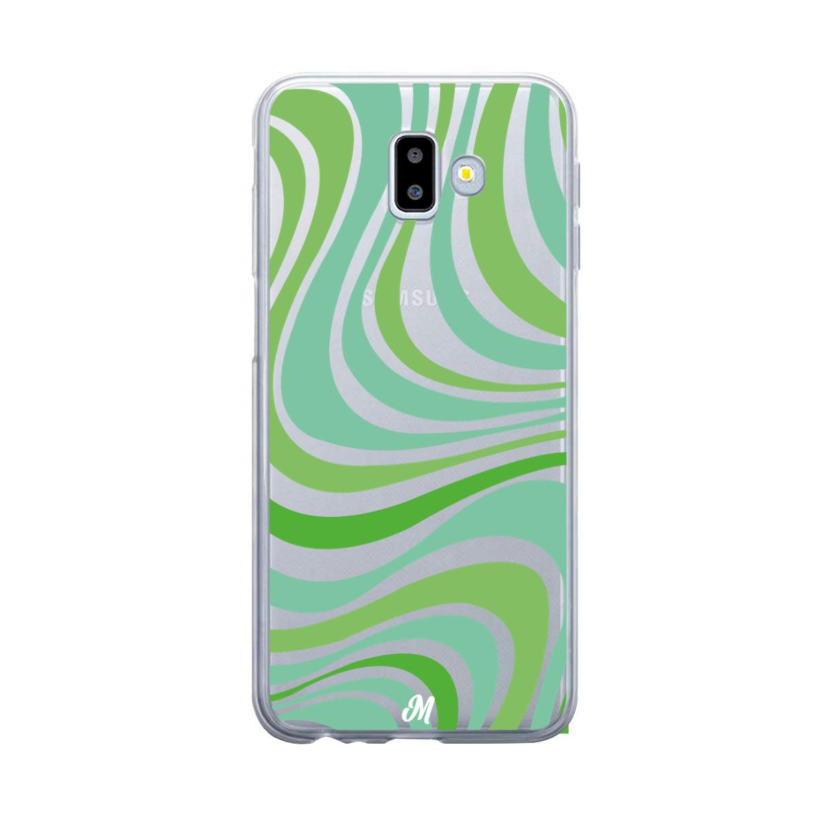 Case para Samsung J6 Plus Groovy verde - Mandala Cases