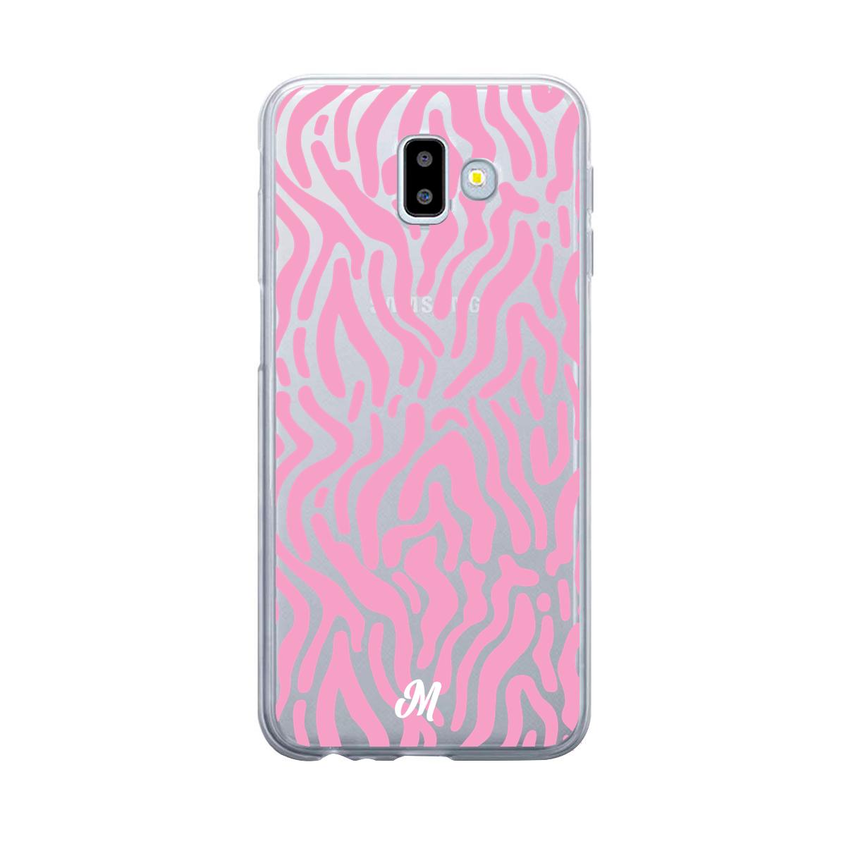 Case para Samsung J6 Plus Líneas Rosadas - Mandala Cases