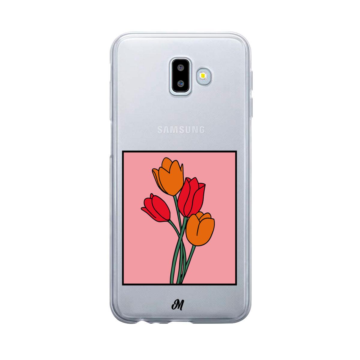 Case para Samsung J6 Plus Tulipanes de amor - Mandala Cases