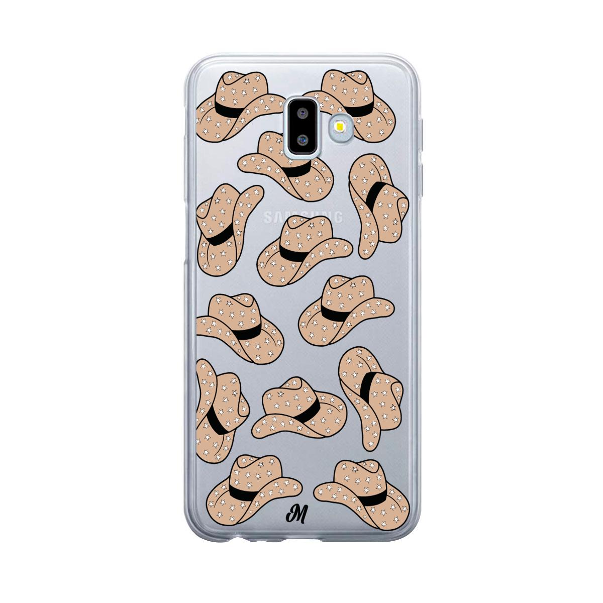 Case para Samsung J6 Plus sombrero vaquera café - Mandala Cases